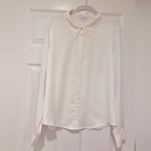 Calvin Klein Blouse with Gold Buttons